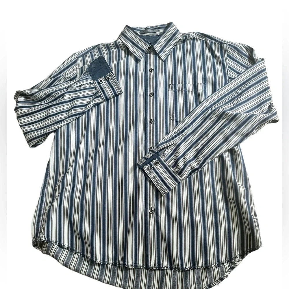 Men’s Tommy Bahama Silk Long Sleeve‎ Button Down Shirt XL